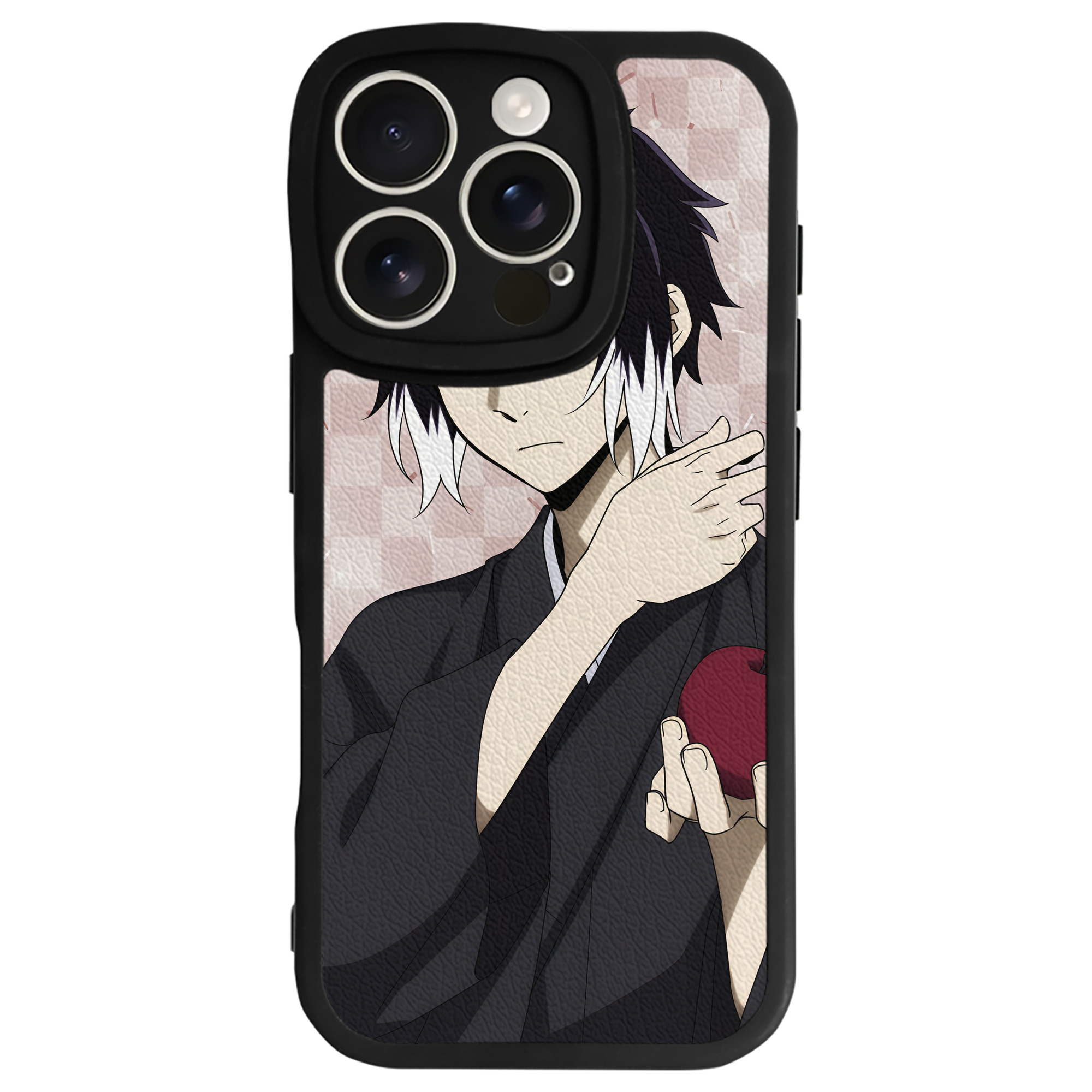 （画像用） 文豪ストレイドッグス Bungo Stray Dogs 【iPhone 16シリーズ対応】シリコンスマホケース（レザー調） 材質：シリコン